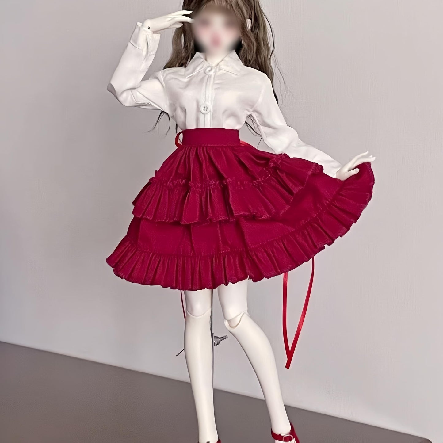 QGYDYH 1/4 BJD Doll Clothes Set Ball Jointed Doll Fashion Handmade Pretty Fashionable Clothes for 16-18 inches BJD Dolls (R)