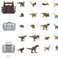 Mattel Jurassic World Dominion Advent Calendar, 24-Day Countdown, Daily Surprise of Mini Dinos, Humans & Gate Pieces, Holiday Gift