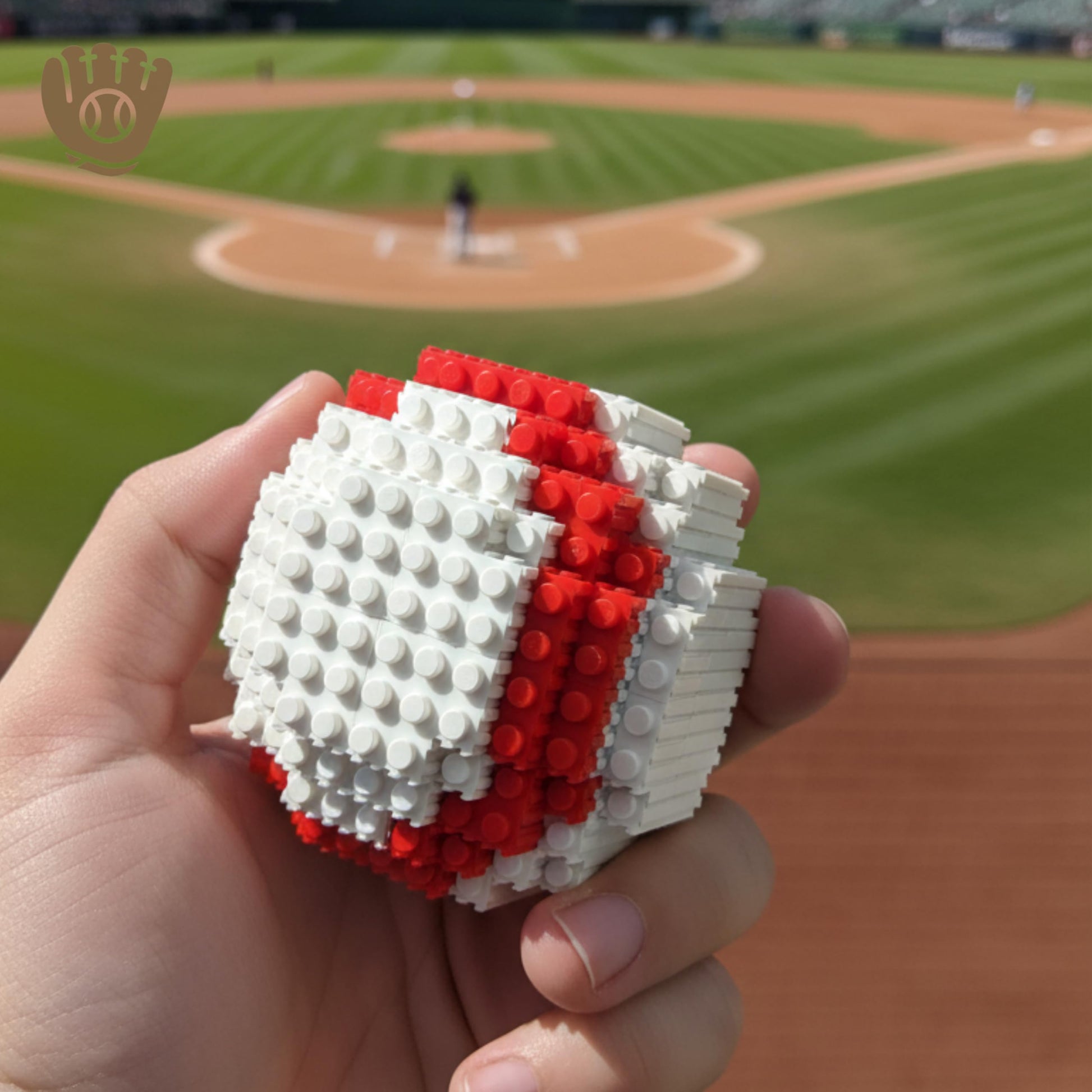 Baseball 3D Building Block Set - Ball and bat- Educational Toy - Perfect for Ages 14 15 16 Years and Above - Challenging, Creative Fun
