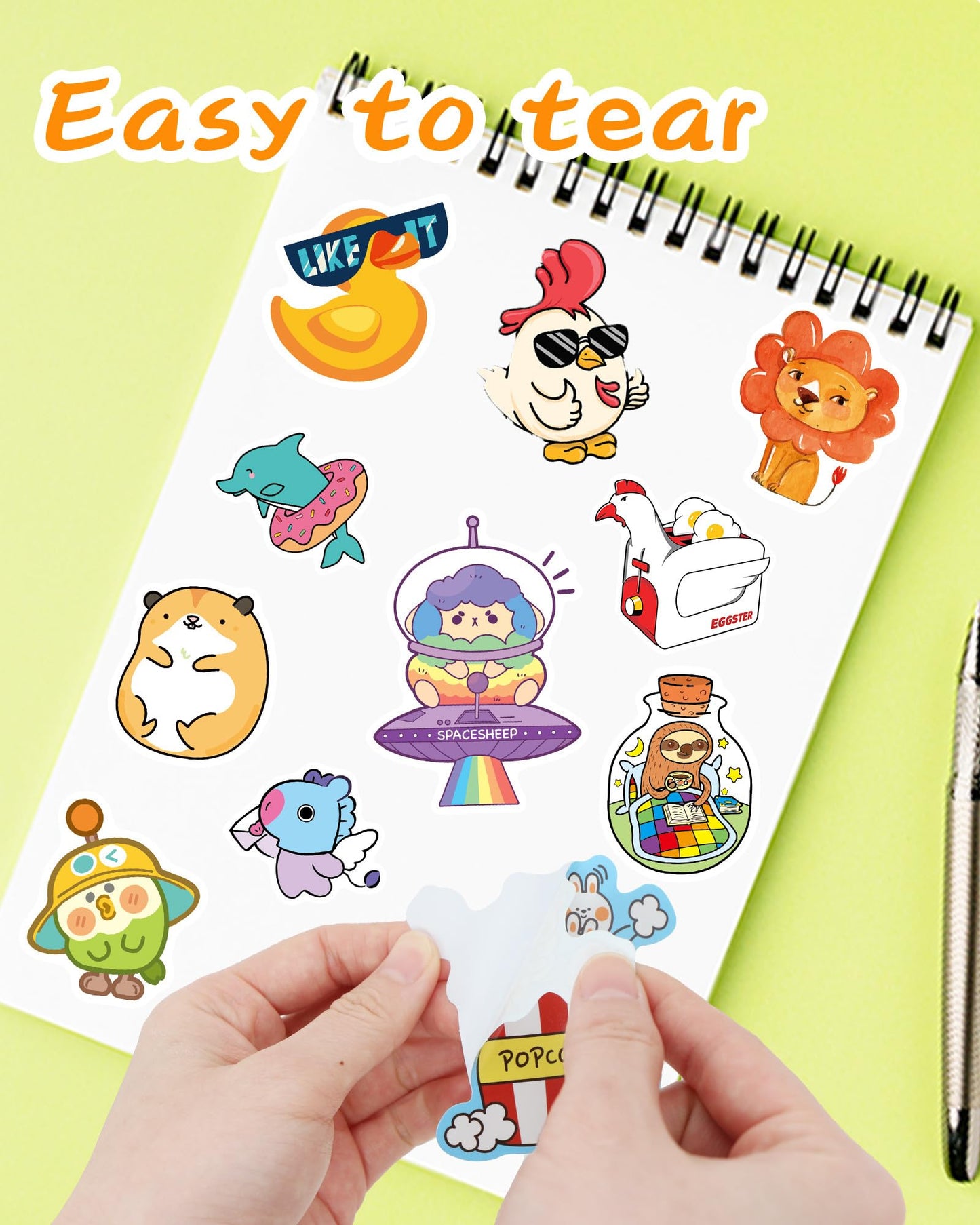 QKilisy 600PCS Cute Water Bottle Stickers for Kids Teens, Vinyl Waterproof Bulk Stickers for Kids Classroom, Cool Funny Sticker Packs for Boys Girls