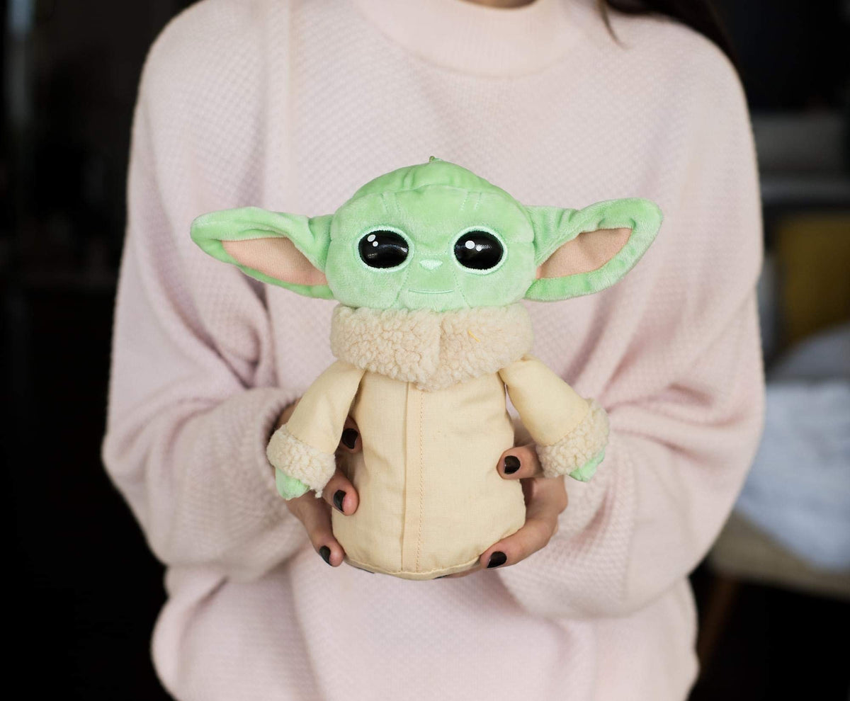 Star Wars: The Mandalorian The Child 8-Inch Small Plush Toy with Pocket Zipper | Baby Yoda Plush Clip-On Doll | Super Soft Stuffed Animals Plushie