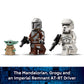 LEGO Star Wars AT-RT Attack - Building Toy for Boys & Girls, Ages 7+ - with The Mandalorian & Grogu Minifigures - Playset for Kids - Gift
