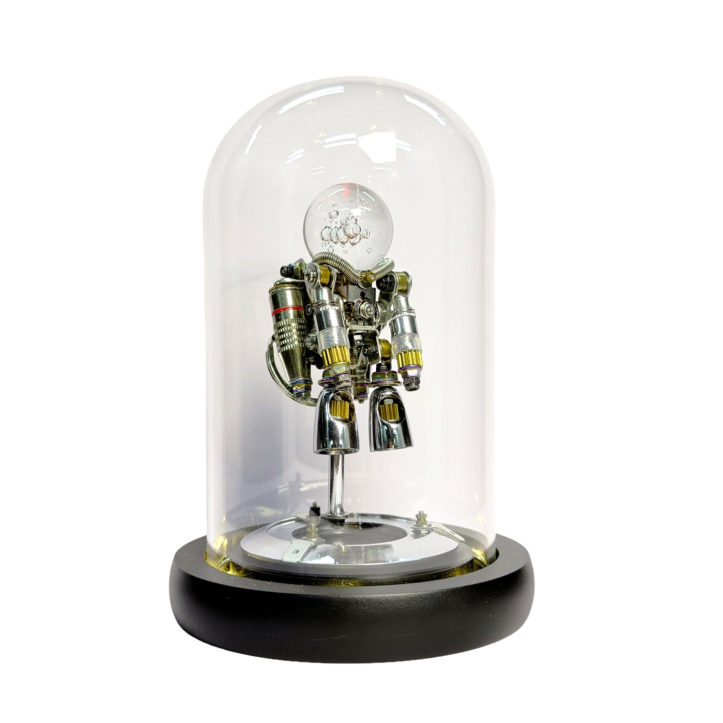 Mostarle 3D Metal Puzzle Nebula Astronaut Model Kit - DIY Steampunk Mechanical Building Set, Stainless Steel Space Figurine, Challenging Brain Teaser