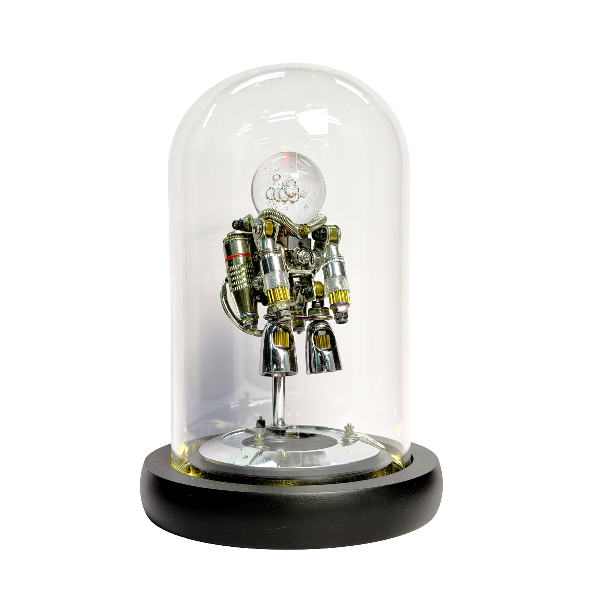 Mostarle 3D Metal Puzzle Nebula Astronaut Model Kit - DIY Steampunk Mechanical Building Set, Stainless Steel Space Figurine, Challenging Brain Teaser