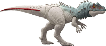 Mattel Jurassic World Dinosaur Figure Toy, Gigantic Thrashers Large Torvosaurus with 2 Attack Action & Evolve Feature, Digital Play