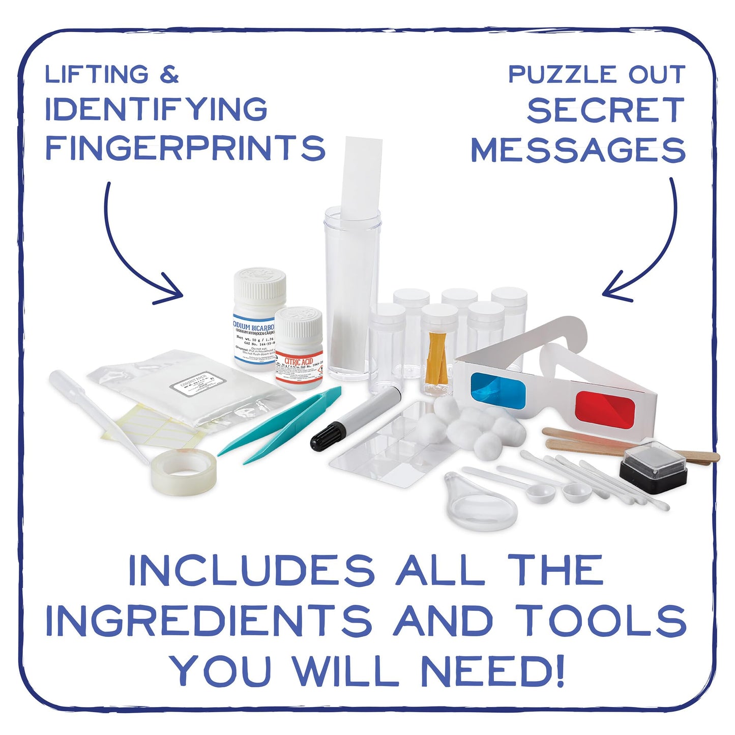MindWare Science Academy Detective lab - Science Kits for Kids Age 8-12 - Kids Detective Kit Complete with 7 Forensics and Crime-Scene Investigations