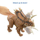 Mattel Jurassic World Mega Destroyers Dinosaur Action Figure, Pentaceratops Dino Toy with Attack Motion & Breakaway Accessory