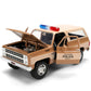 Jada Stranger Things Hopper's Chevy Blazer 1980 Die-Cast Car with Police Badge 1:24 Scale Collectible Vehicle Toys