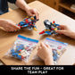 IBLOTIME Transforming Robot Building Sets Easter 8 in 2 Robot Vehicle Models 769 PCS Creative Assembly Display Gift Christmas Birthday Ages 14+