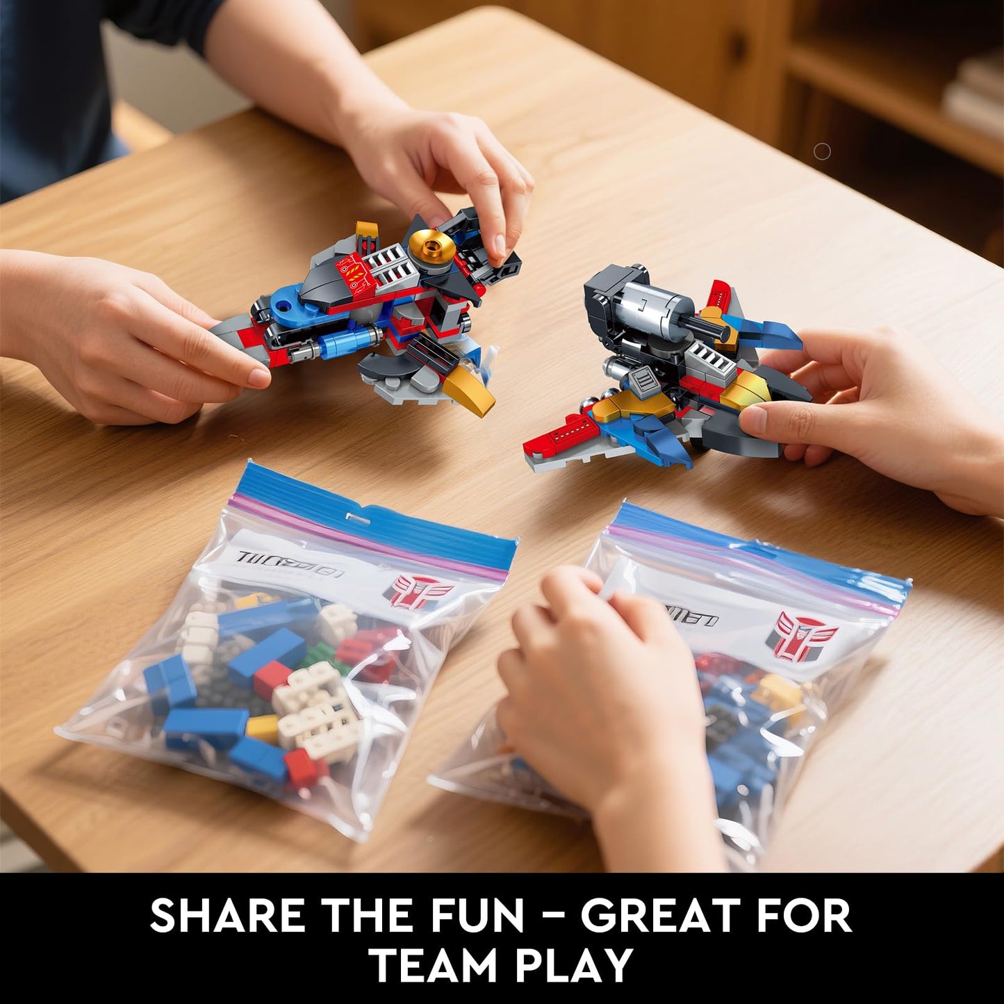 IBLOTIME Transforming Robot Building Sets Easter 8 in 2 Robot Vehicle Models 769 PCS Creative Assembly Display Gift Christmas Birthday Ages 14+