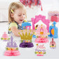 ArowlWesh 12Pcs Floral Princess Party Honeycomb Centerpieces Decorations