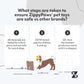 ZippyPaws ZippyTuff Teether - Tough Puppy Teething Toys for Small & Medium Dogs, Chew Toy for All Breeds, Durable Rope, TPR Rubber Material, Keeps