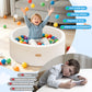 HARBOLLE Baby Foam Ball Pit 35.4" for Toddlers, White