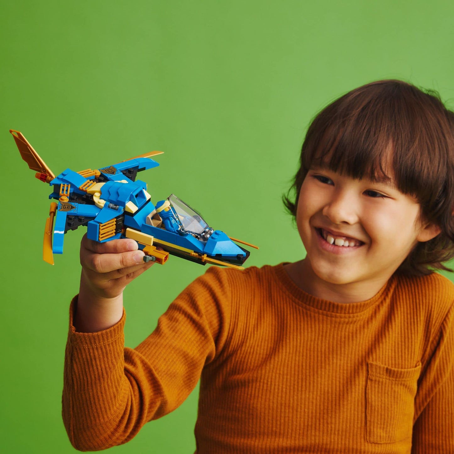 LEGO NINJAGO Jay’s Lightning Jet EVO 71784, Upgradable Toy Plane, Ninja Airplane Building Set, Collectible Birthday Gift Idea for Grandchildren, Kids