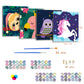 CarlonLin 4 Pack Paint by Number for Kids Framed Canvas, Paint by Numbers for Kids Ages 4-8-12, DIY Paint by Numbers Kits Beginner, DIY Acrylic Oil