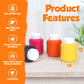 EXTRIC Washable Paint for Kids 6 PK Tempera Finger Paints 2oz Bottles