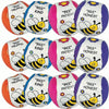 Fun Express Bee Your Best Kick Balls - 12 Pieces - Educational and Learning Activities for Kids