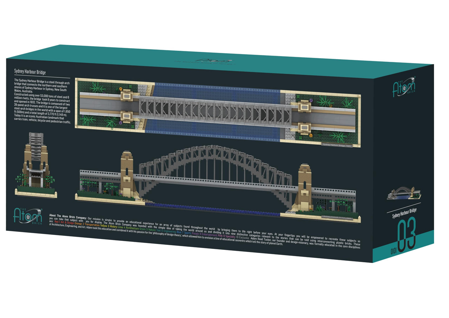 The Atom Brick Sydney Harbour Bridge Engineering Model, 1,751 Piece