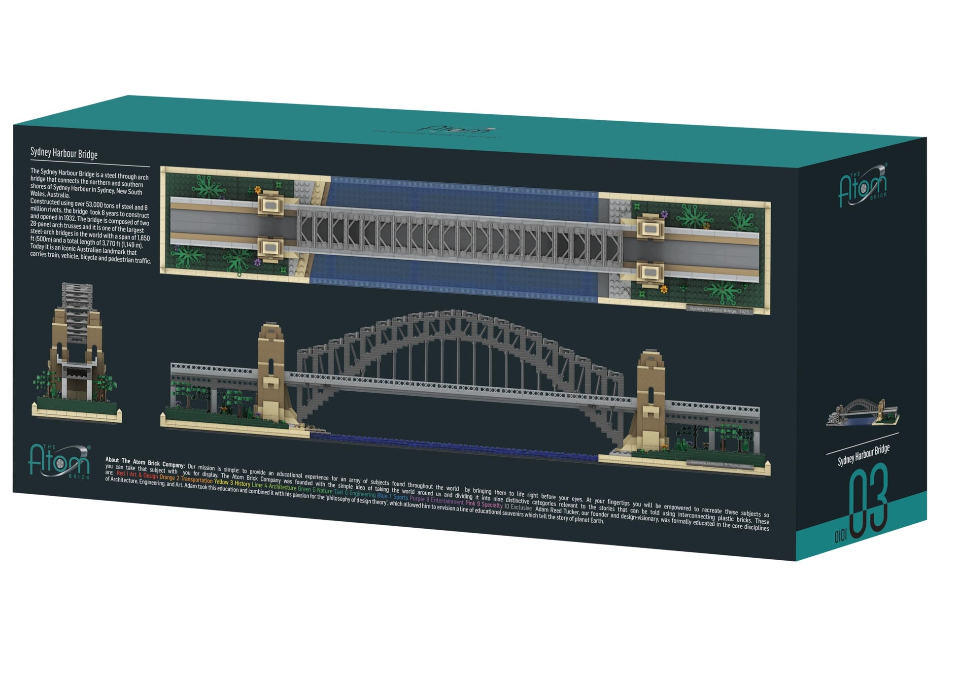 The Atom Brick Sydney Harbour Bridge Engineering Model, 1,751 Piece
