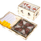 The Broken Token Game Organizer Compatible with Jaws of the Lion - Wooden Game Organizing Box with Multiple Trays
