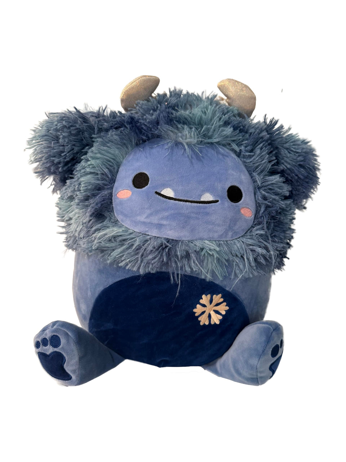 Squishmallows Official 12 inch Dani Dark Blue Bigfoot - Winter Edition - Child's Ultra Soft Stuffed Plush Toy