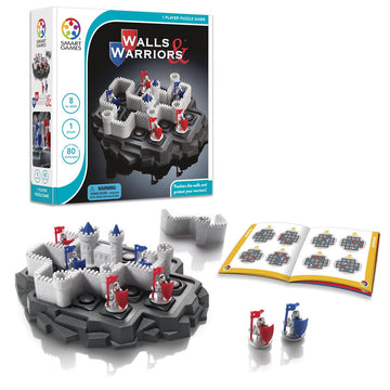 SmartGames Wall & Warriors - Medieval Logic Puzzle with 80 Challenges for Ages 8+