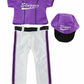 American Fashion World Purple Baseball Outfit for 18-Inch Dolls | Shoes and Accessories Included | Dolls Clothes | Fashions for Dolls for Popular