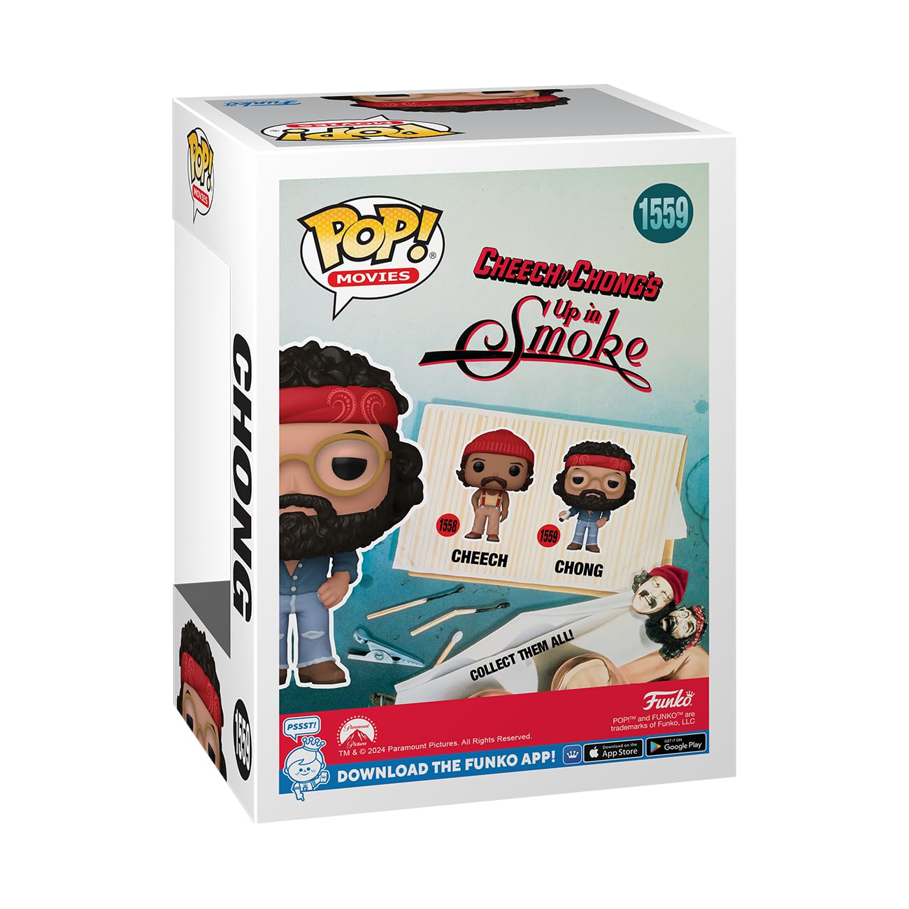 Funko POP! Movies: Cheech and Chong's up in Smoke - Chong - Collectable Vinyl Figure - Gift Idea - Official Merchandise - for Kids & Adults - Movies