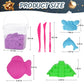 Minyaluck Play Sand Bulk Kit,6 Color 5.3 Lb Magic 48 Molds,Sensory Toy Art Moldable Self-Sticking Kids Bulk Sand for Valentine's Day Classroom Home