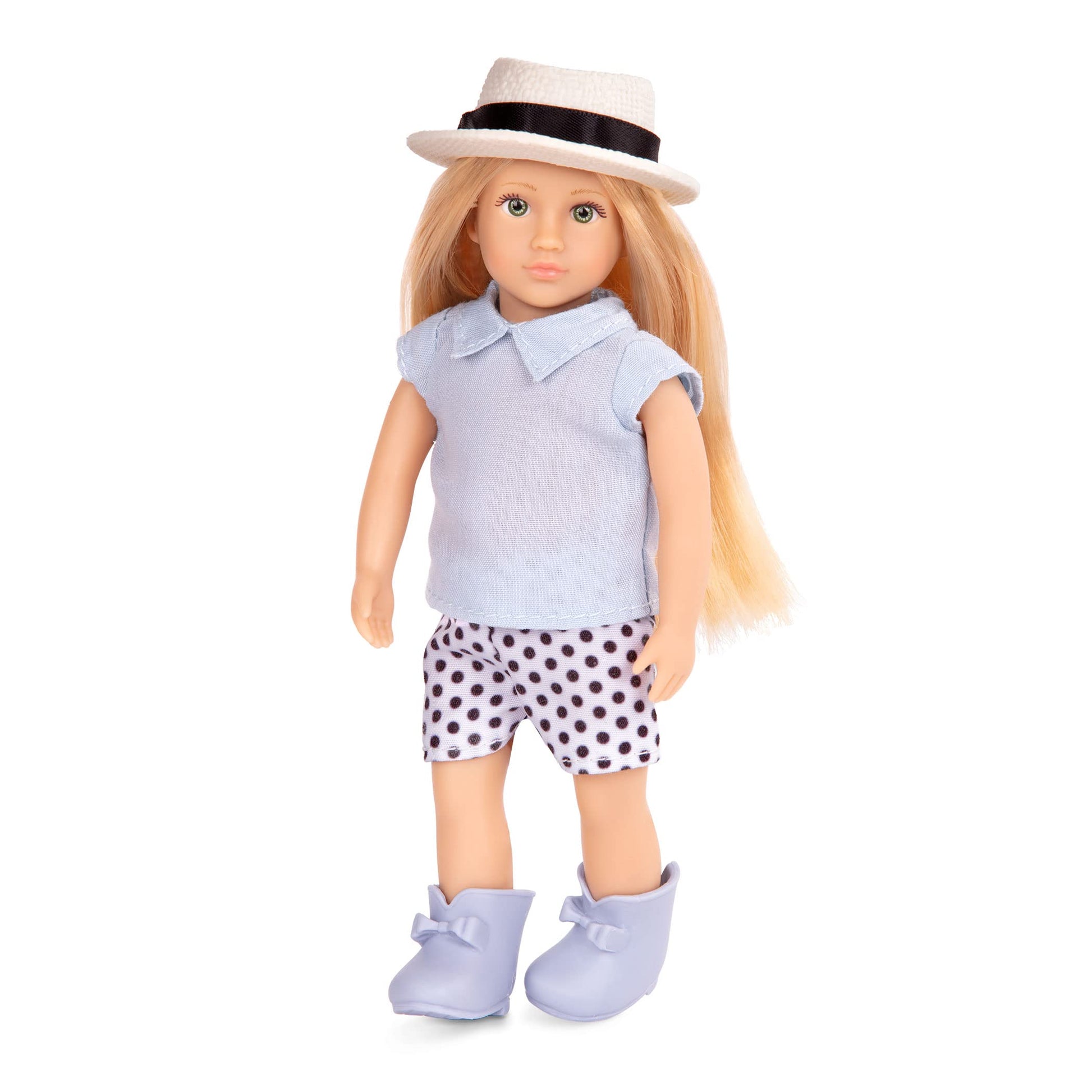 Lori Dolls - Eliza - Mini Doll - 6-inch Fashion Doll - Clothes & Accessories - Top, Shorts, Shoes, Hat - Toys for Kids - 3 Years +