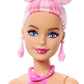 Barbie Petal Pop Scented Doll with Pink Tulip Dress & Accessories, Bouquet Reveal with Pet Bunny & Surprises Like Watering Can, Necklace & Earrings