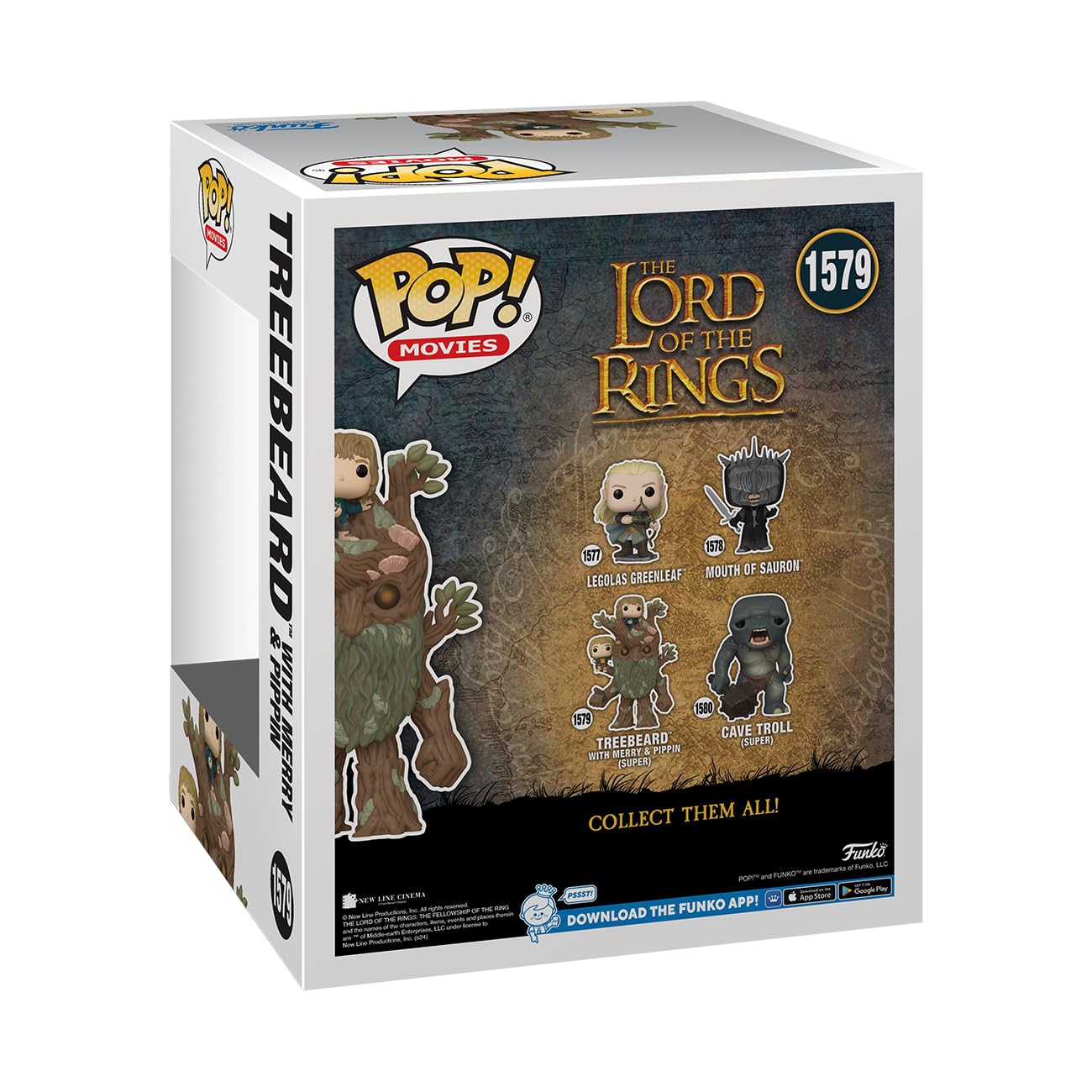 Funko POP! Super: Lord of The Rings - Pippin Took - Treebeard with Merry & Pippin - Collectable Vinyl Figure - Gift Idea - Official Merchandise - for