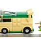 Jada Teenage Mutant Ninja Turtles 1:24 Party Wagon Die-Cast Car & 2.75" Donatello Figure, Toys for Kids and Adults