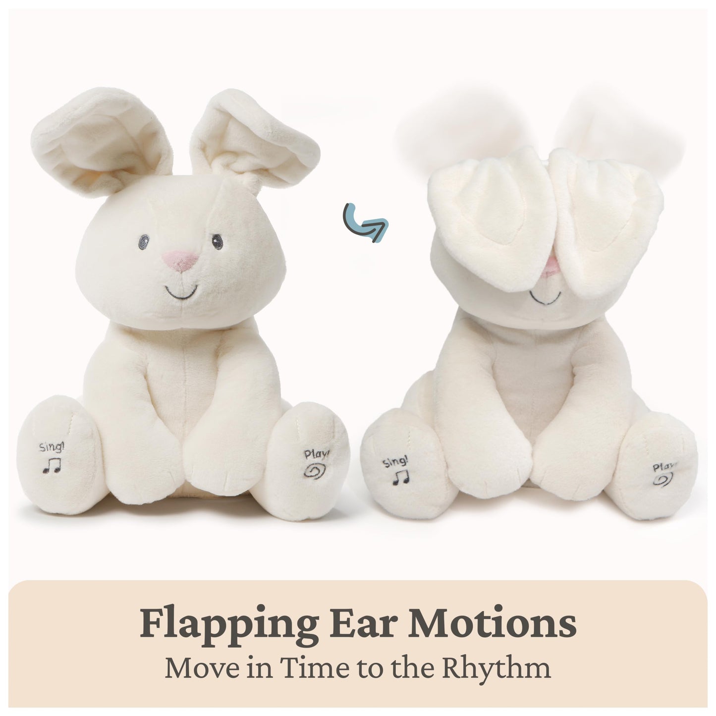 GUND Baby Flora Bunny 12-Inch Interactive Animated Musical Baby Toy