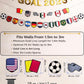 2026 Soccer Watch Party Decorations, GOAL 2026 Banner Set with 15 Country Flags, Soccer Game Day TV Wall Decor for Living Room, Office, Home Party