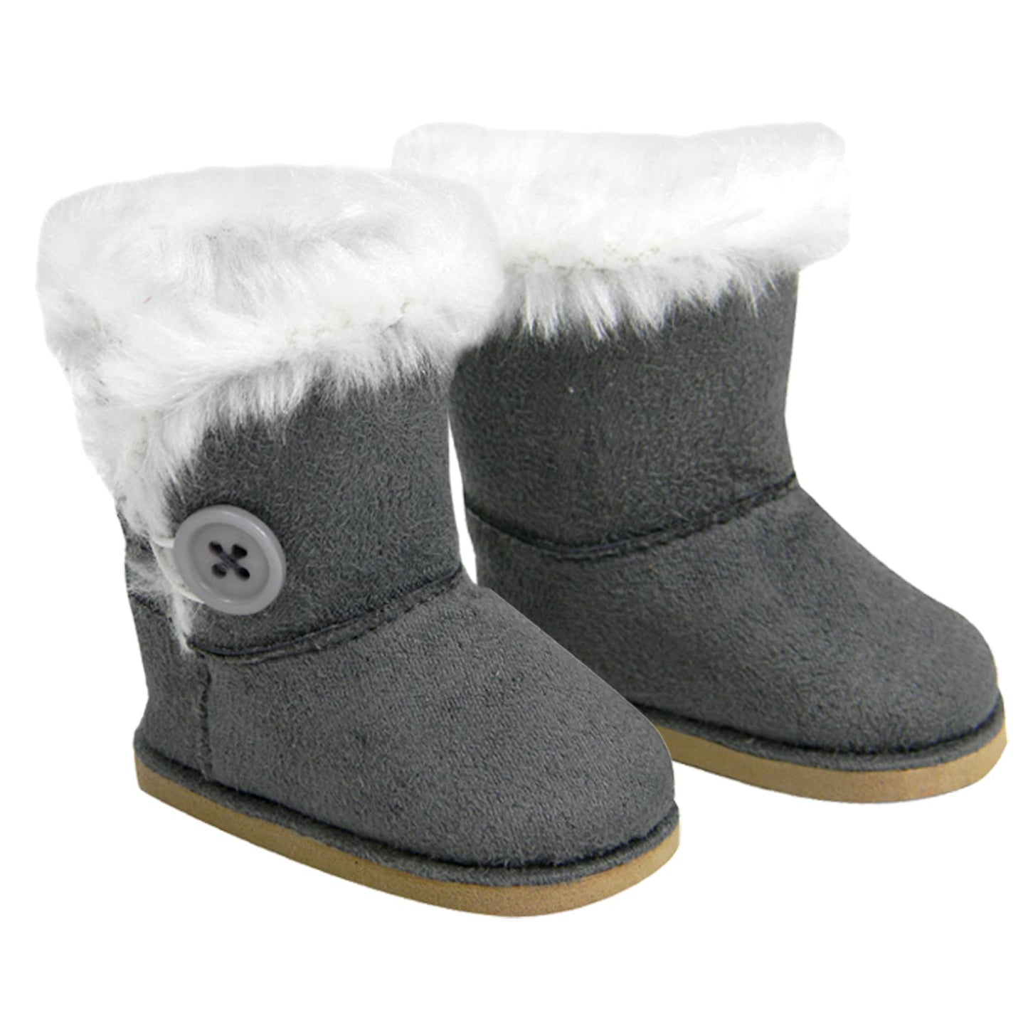 Sophia's, 2-Pair, Winter Boots for 18" Dolls, Pink/Gray