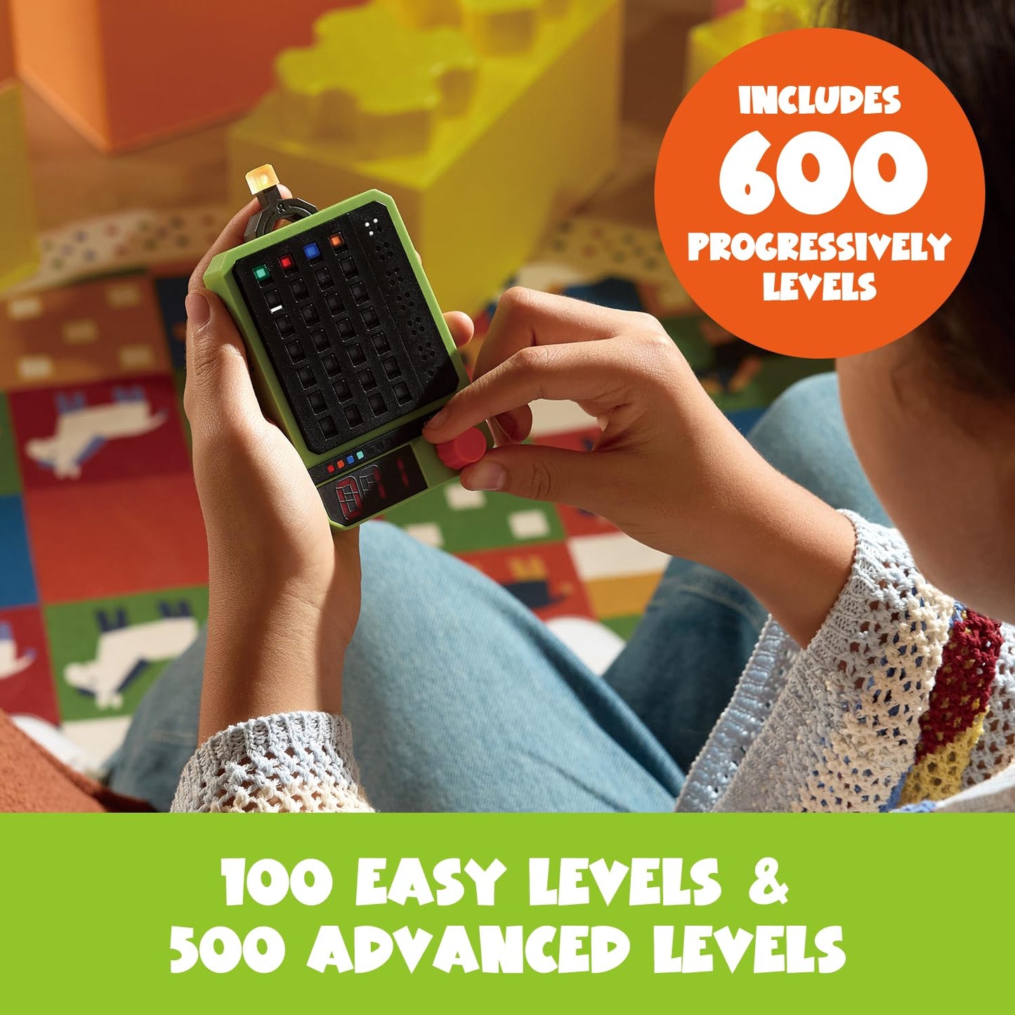 GiiKER Super Decoder, 600-Level Code-Breaking Puzzle Game for 1-2 Players, Handheld Games for Kids and Adults, Birthday Gift for Boys and Girls
