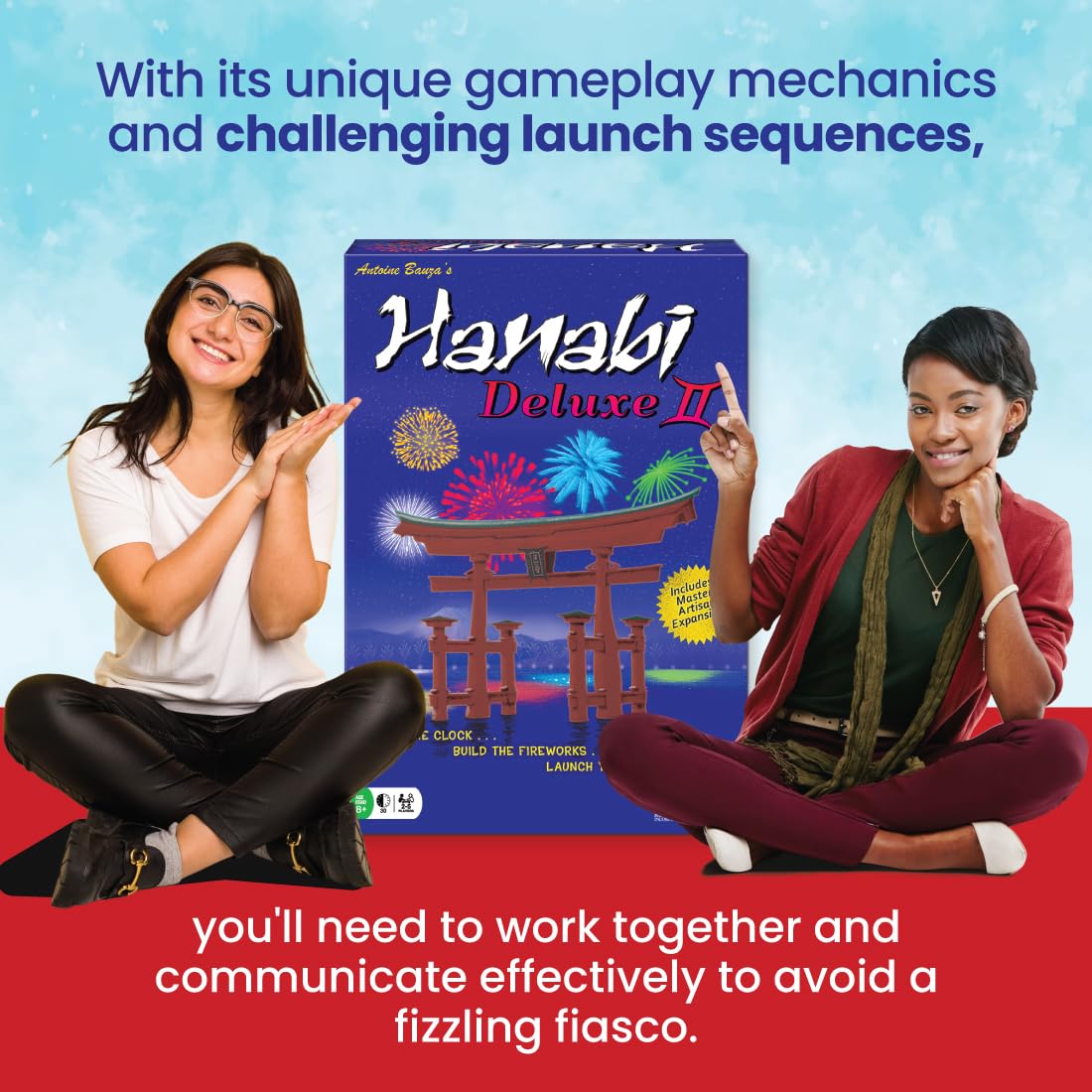R&R Games Hanabi Deluxe II Strategy Game