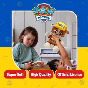 Ty - Paw Patrol Collection, Rubble, All the Heroes of the Puppy Squad in Floppy Version, Soft Plush to Collect, Gift Idea for Young and Old - 20 cm