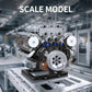 Mould King V8 Engine Building Blocks Sets, MOC Scale Model Kit with Battery Box and Motor, Collectible Set for Adults, Construction Toys Gifts
