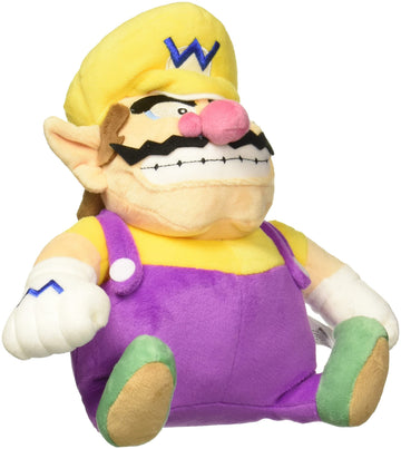 Little Buddy Super Mario All Star Collection 1421 Wario Stuffed Plush, 10",Multi-Colored