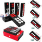 32PCS Pai Gow Tiles Game Set,Chinese Traditional Black Dominoes Pai Gow, Pai Gow Poker, Best Casino Game Party Fun Toy for Entertainemnt (16#)