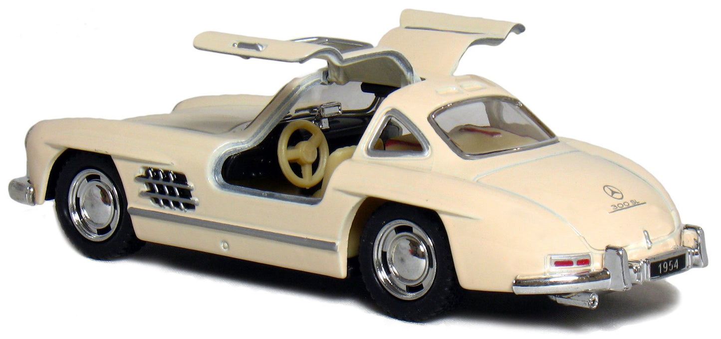 KiNSMART - 1954 Mercedes-Benz 300 SL Coupe Beige 5" 1:36 Scale Die Cast Metal Model Classic Super Car Toy