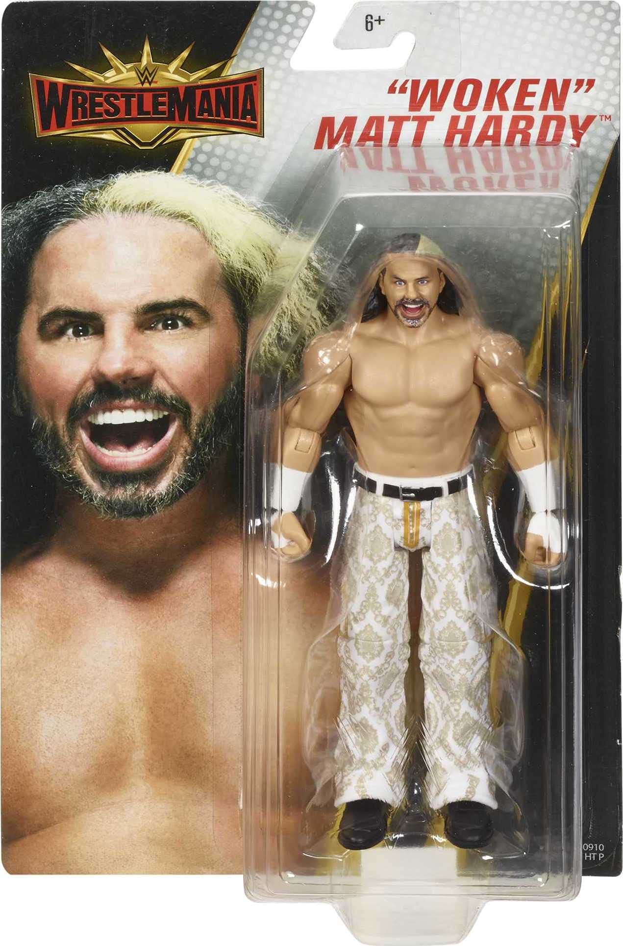 WWE MATTEL WrestleMania 6-inch Figures with Articulation, Detailed Facial Features & Ring Gear