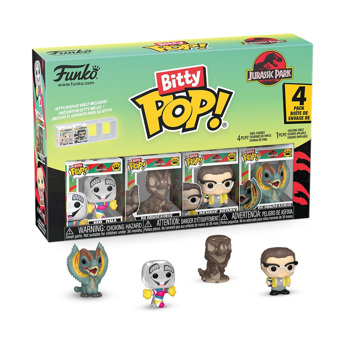 Funko Bitty POP! 4 Pack: Jurassic Park - Mr. DNA