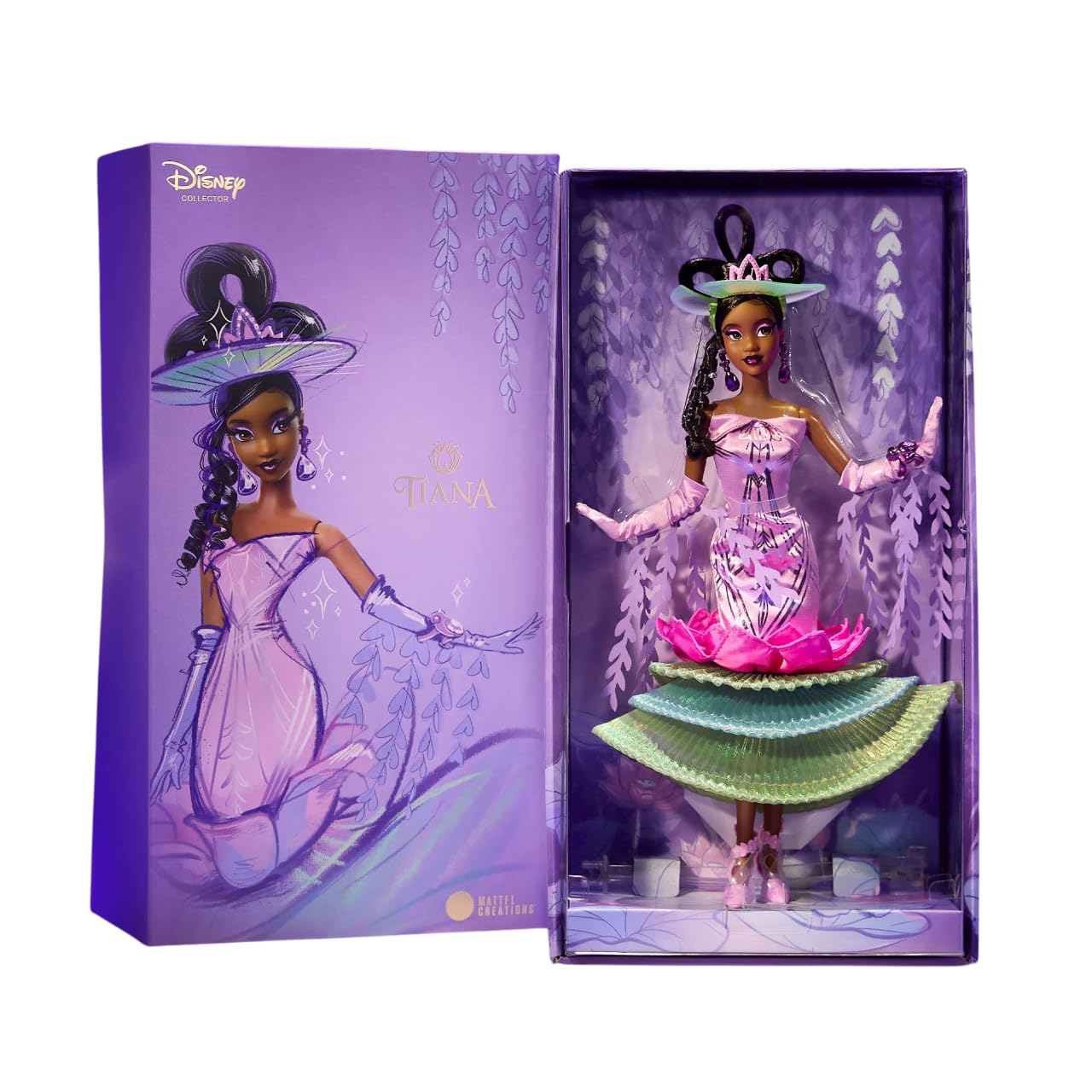 Disney Princess Collector Once Upon a Whimsy Collection Tiana Doll, 11.5 Inches