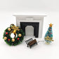 SXFSE 1:12 Dollhouse Miniature BBQ Grill Oven Model, Roasting Cart Firewood Rack Holder Cooking Tool Kitchen Accessories