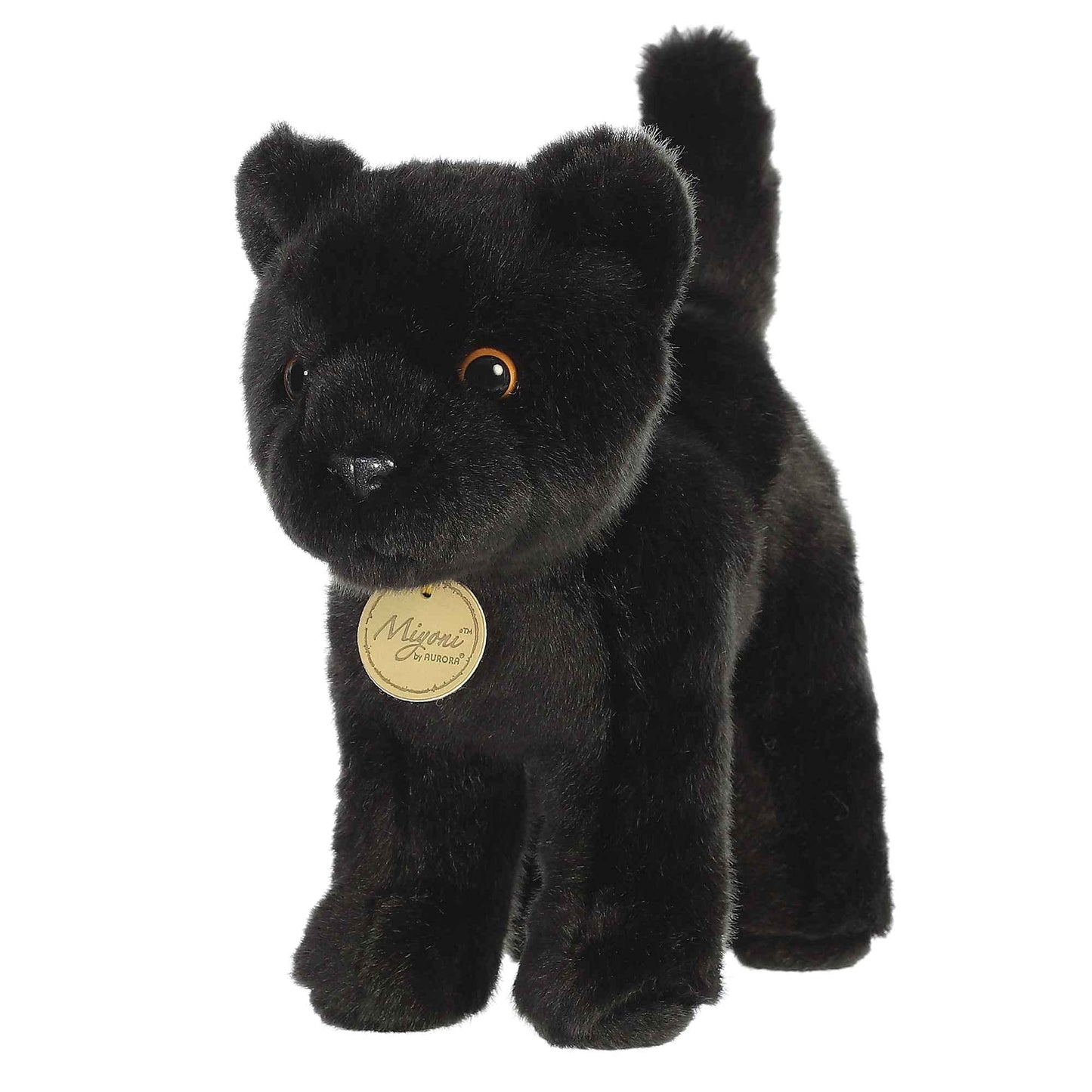 Aurora® Realistic Miyoni® Panther Stuffed Animal - Lifelike Details Make a Cherished Companion - Perfect for Decorating Bedrooms or Classrooms - Black