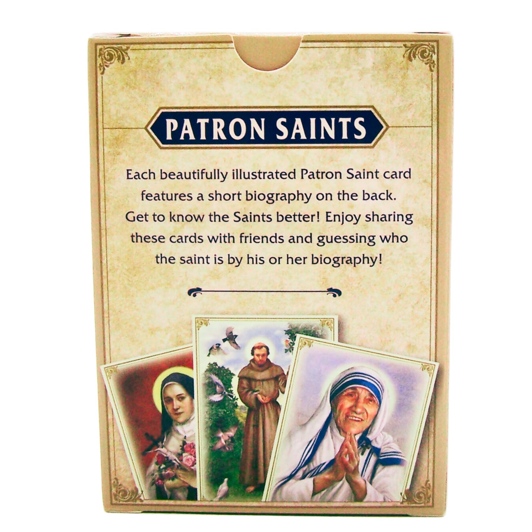 Wowser Patron Saints Deck of Cards Set, Educational Stories, Sunday School Lessons and Catholic Church Activities, Pack of 52
