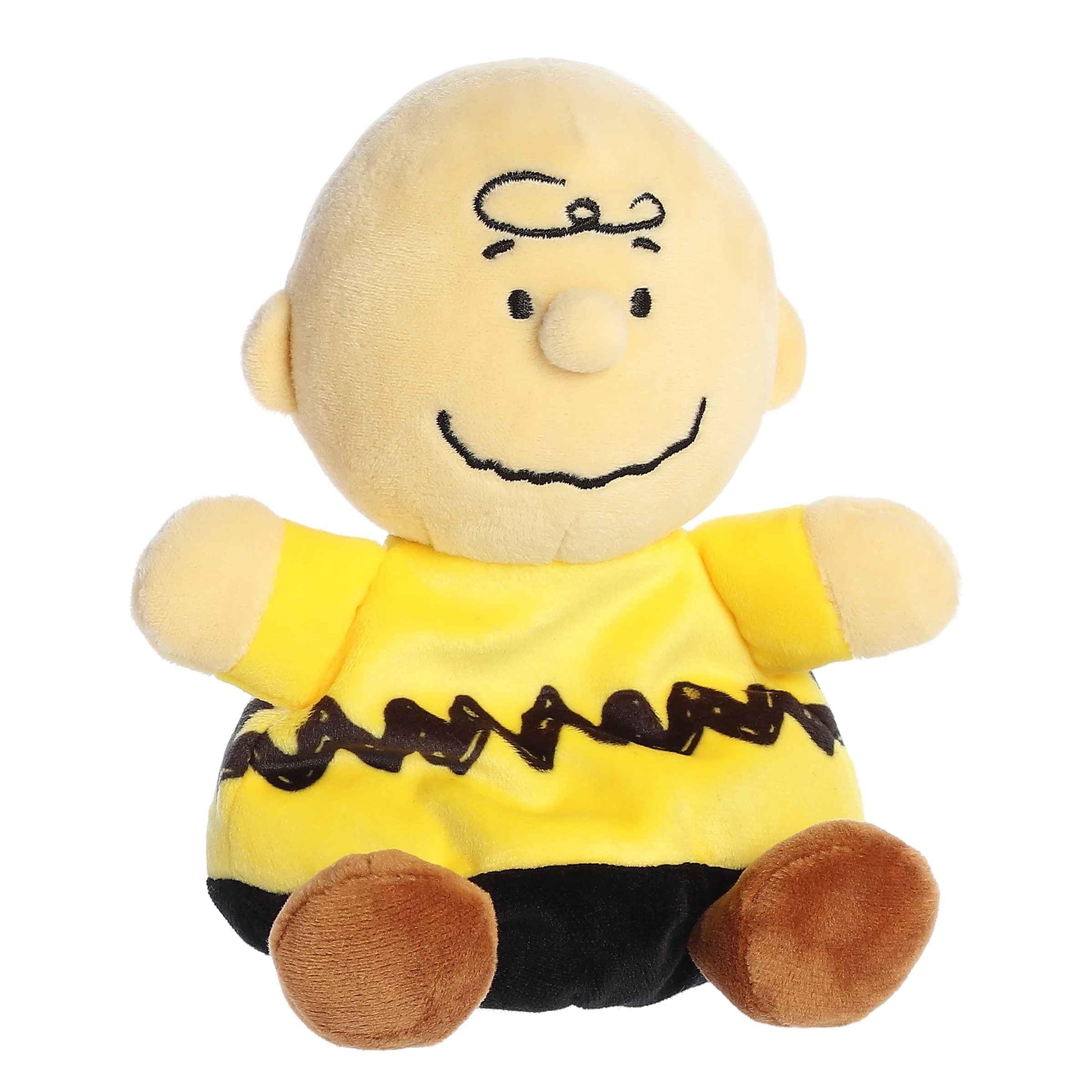 Aurora® Adorable Peanuts® Palm Pals™ Charlie Brown Stuffed Animal - Officially Licensed Toys for All Snoopy Fans - Nostalgic Gift for Adults